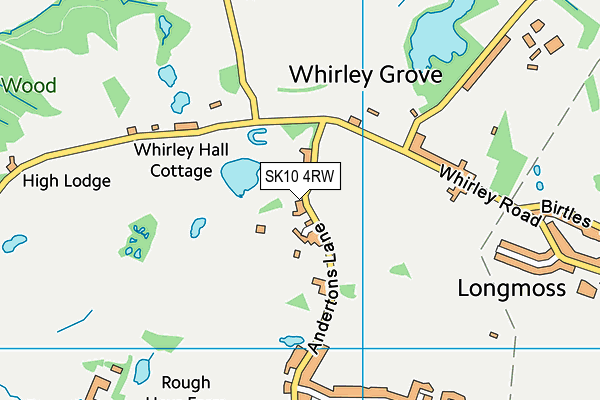 SK10 4RW map - OS VectorMap District (Ordnance Survey)