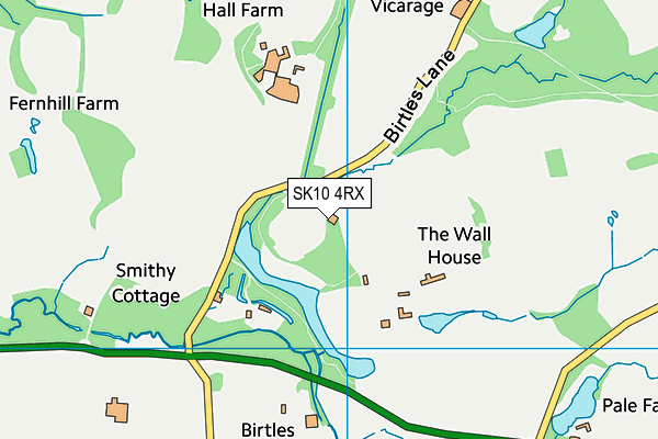 SK10 4RX map - OS VectorMap District (Ordnance Survey)