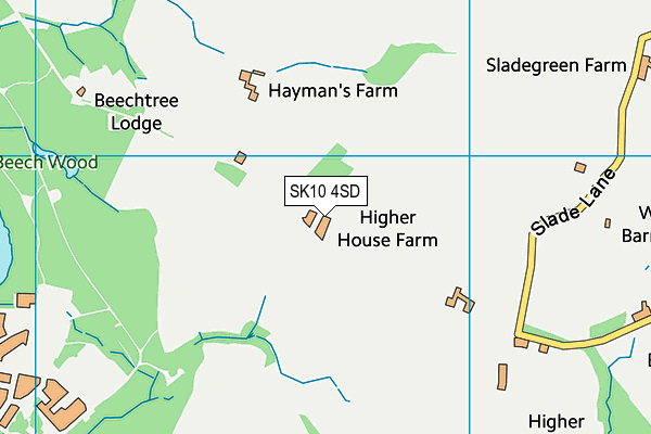 SK10 4SD map - OS VectorMap District (Ordnance Survey)