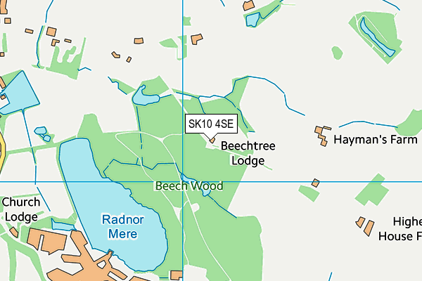 SK10 4SE map - OS VectorMap District (Ordnance Survey)