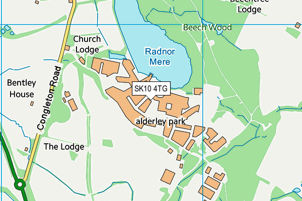 Everybody Alderley Park map (SK10 4TG) - OS VectorMap District (Ordnance Survey)