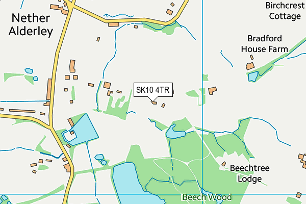 SK10 4TR map - OS VectorMap District (Ordnance Survey)