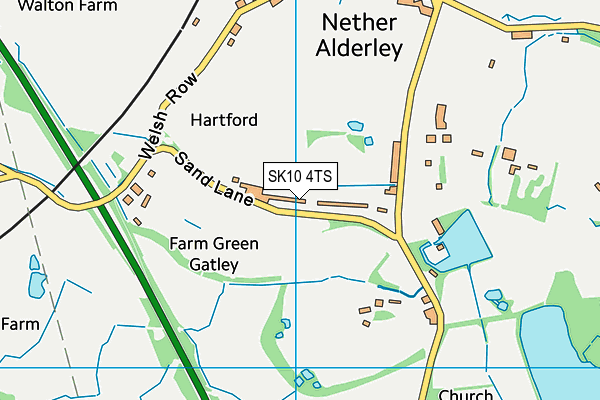 SK10 4TS map - OS VectorMap District (Ordnance Survey)