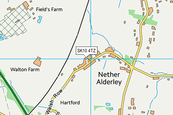 SK10 4TZ map - OS VectorMap District (Ordnance Survey)