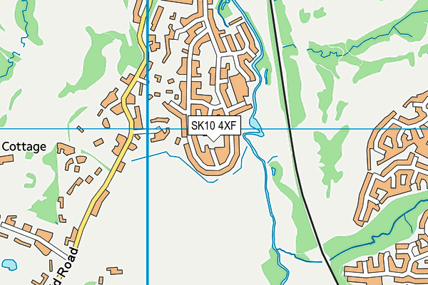 SK10 4XF map - OS VectorMap District (Ordnance Survey)