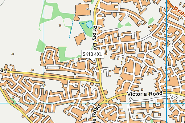 SK10 4XL map - OS VectorMap District (Ordnance Survey)