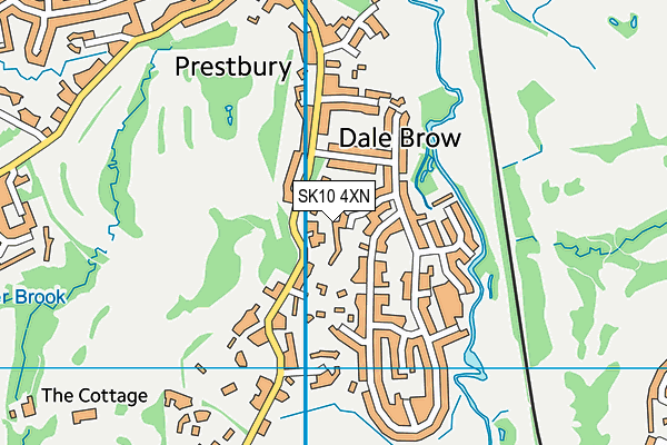 SK10 4XN map - OS VectorMap District (Ordnance Survey)