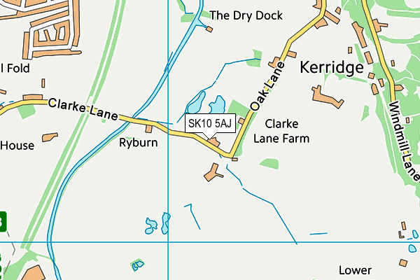 SK10 5AJ map - OS VectorMap District (Ordnance Survey)