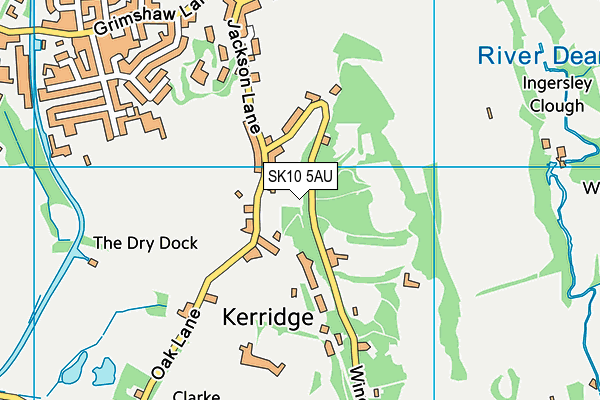 SK10 5AU map - OS VectorMap District (Ordnance Survey)