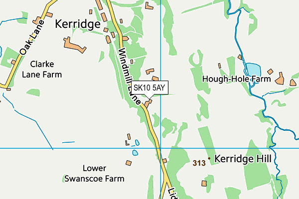 SK10 5AY map - OS VectorMap District (Ordnance Survey)