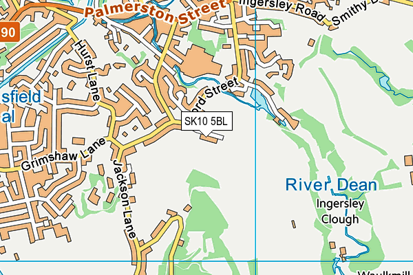 SK10 5BL map - OS VectorMap District (Ordnance Survey)