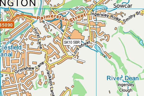 SK10 5BR map - OS VectorMap District (Ordnance Survey)