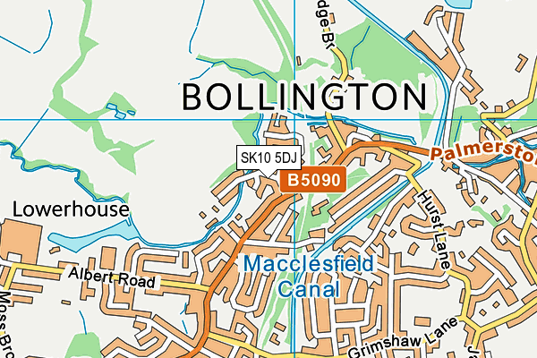 SK10 5DJ map - OS VectorMap District (Ordnance Survey)