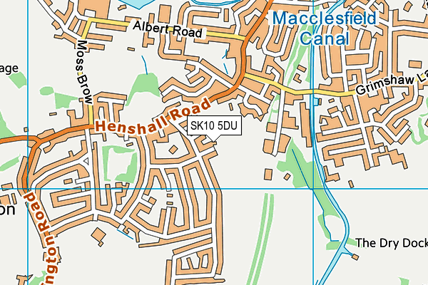 SK10 5DU map - OS VectorMap District (Ordnance Survey)