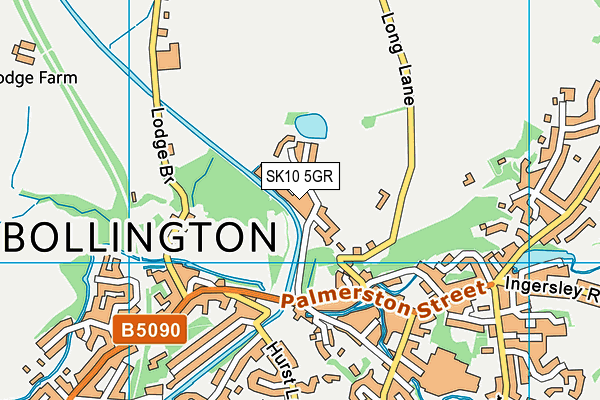 SK10 5GR map - OS VectorMap District (Ordnance Survey)