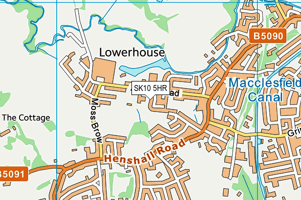 SK10 5HR map - OS VectorMap District (Ordnance Survey)