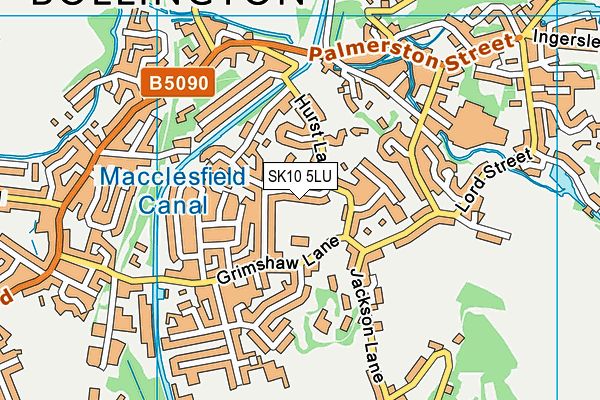 SK10 5LU map - OS VectorMap District (Ordnance Survey)