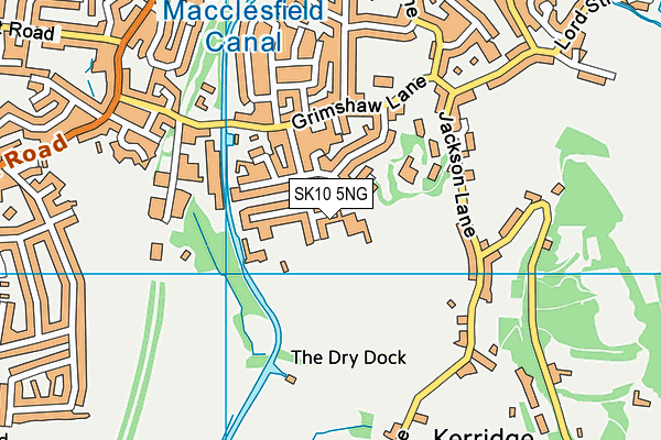 SK10 5NG map - OS VectorMap District (Ordnance Survey)
