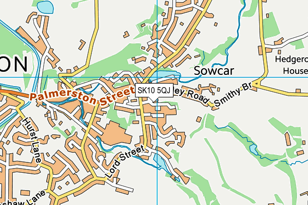 SK10 5QJ map - OS VectorMap District (Ordnance Survey)