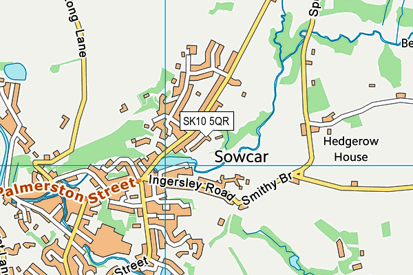 SK10 5QR map - OS VectorMap District (Ordnance Survey)