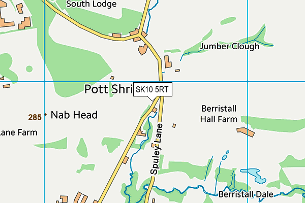 Pott Shrigley Church School map (SK10 5RT) - OS VectorMap District (Ordnance Survey)