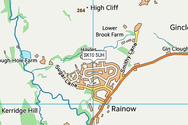 SK10 5UH map - OS VectorMap District (Ordnance Survey)