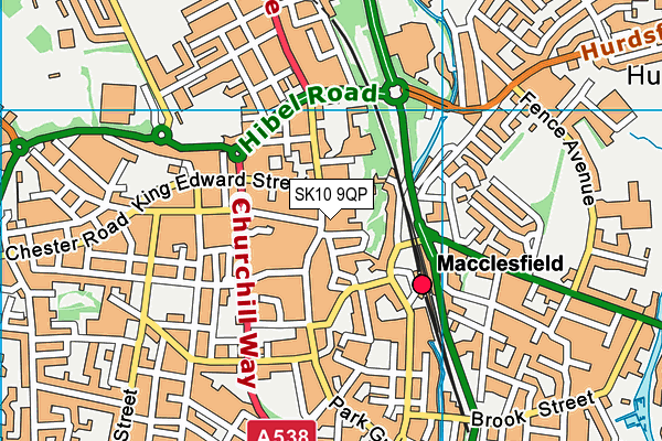 SK10 9QP map - OS VectorMap District (Ordnance Survey)