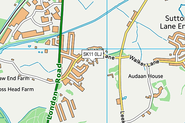 SK11 0LJ map - OS VectorMap District (Ordnance Survey)