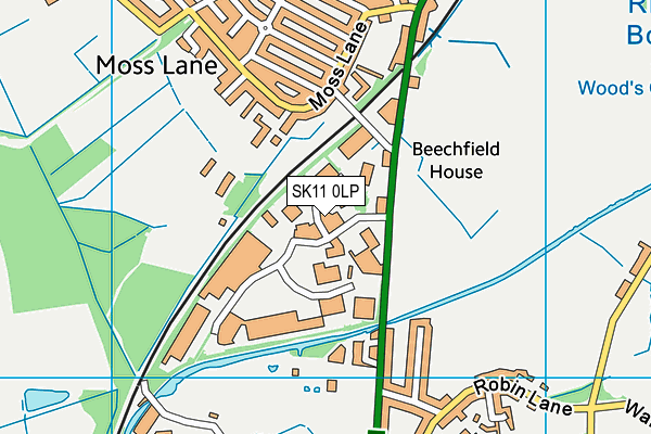 Map of WILLOW & GREEN CHESHIRE LTD at district scale