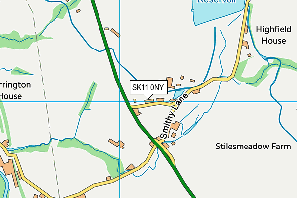 SK11 0NY map - OS VectorMap District (Ordnance Survey)