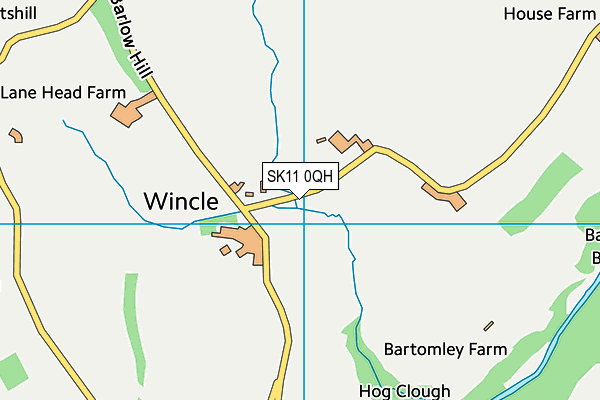 Wincle CofE Primary School map (SK11 0QH) - OS VectorMap District (Ordnance Survey)