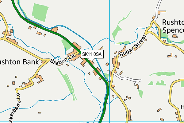 SK11 0SA map - OS VectorMap District (Ordnance Survey)