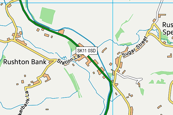 SK11 0SD map - OS VectorMap District (Ordnance Survey)