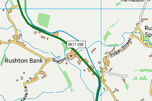 SK11 0SE map - OS VectorMap District (Ordnance Survey)