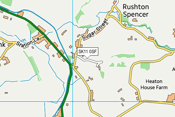 SK11 0SF map - OS VectorMap District (Ordnance Survey)
