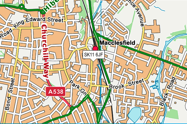 SK11 6JF map - OS VectorMap District (Ordnance Survey)