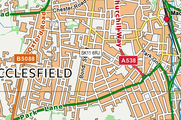 SK11 6RJ map - OS VectorMap District (Ordnance Survey)