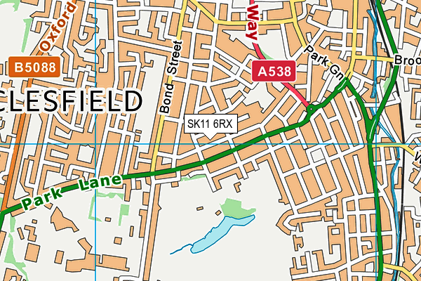 SK11 6RX map - OS VectorMap District (Ordnance Survey)