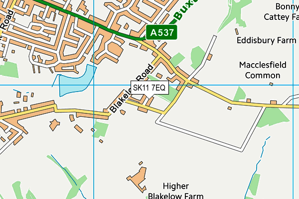 SK11 7EQ map - OS VectorMap District (Ordnance Survey)