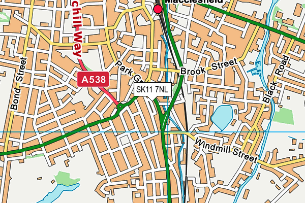 SK11 7NL map - OS VectorMap District (Ordnance Survey)