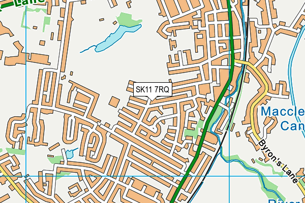 SK11 7RQ map - OS VectorMap District (Ordnance Survey)