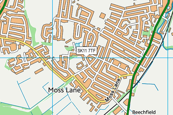 Ash Grove Academy  map (SK11 7TF) - OS VectorMap District (Ordnance Survey)