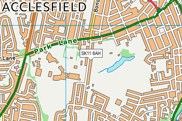 Ryles Park High School (Closed) map (SK11 8AH) - OS VectorMap District (Ordnance Survey)