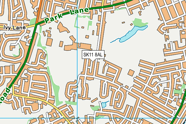 SK11 8AL map - OS VectorMap District (Ordnance Survey)