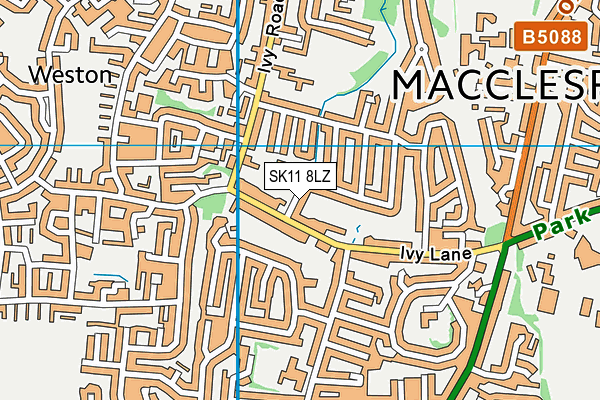 SK11 8LZ map - OS VectorMap District (Ordnance Survey)