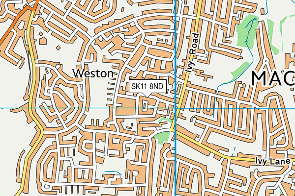 SK11 8ND map - OS VectorMap District (Ordnance Survey)