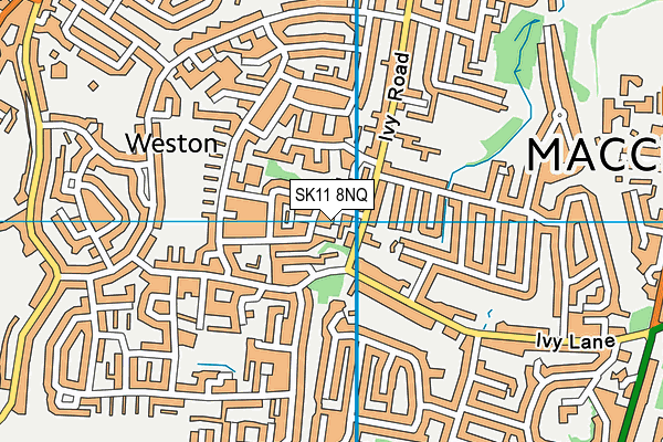 SK11 8NQ map - OS VectorMap District (Ordnance Survey)