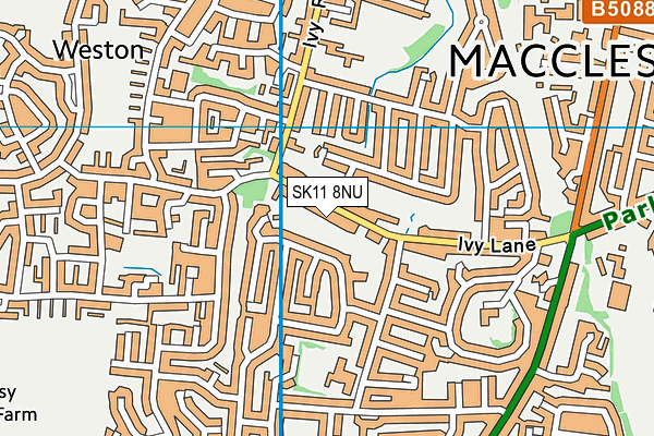 SK11 8NU map - OS VectorMap District (Ordnance Survey)