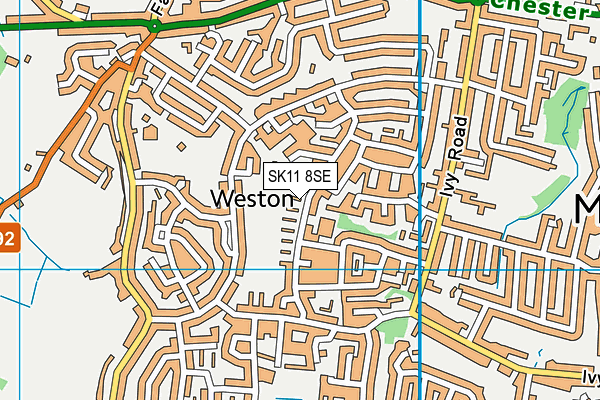SK11 8SE map - OS VectorMap District (Ordnance Survey)