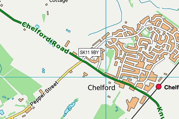 SK11 9BY map - OS VectorMap District (Ordnance Survey)